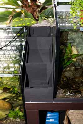 Trennung zwischen den zwei Aquarien ..